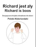 Polski-Niderlandzki Richard jest zly / Richard is boos Dwuj&#281;zyczna ksi&#261;&#380;ka obrazkowa dla dzieci