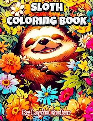 Kawaii Anime Sloth Coloring Book: Anime Style Adorable Sloth Coloring Book for Everyone