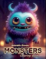 Adorable Creepy Monsters: A Coloring Book For All Ages 
