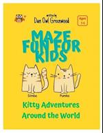 Kitty Adventures Around the World: Activity Book For Kids Ages 3-6 