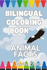 Bilingual coloring book - Animal Facts 