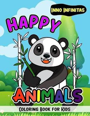 Happy Animals Coloring Book: Explore the Animal Kingdom with Colorful Creations