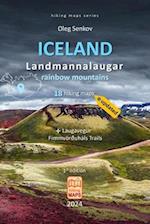 ICELAND, Landmannalaugar rainbow mountains, hiking maps 