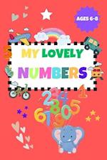 My lovely numbers: Simple educational activity book for kids 