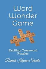 Word Wonder Game: Exciting Crossword Puzzles 