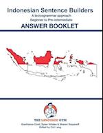 Indonesian Sentence Builders - Beginner - Answer Book 