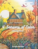 4 Seasons of Color Coloring Book 