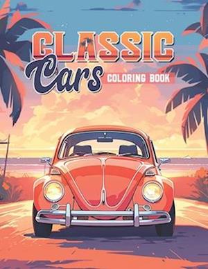 Classic Cars Coloring Book