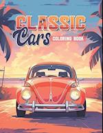 Classic Cars Coloring Book