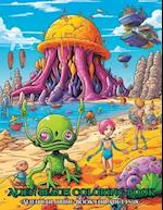 Alien Beach Coloring Book