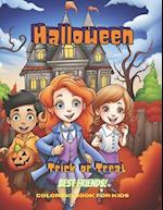 Halloween Best Friends: Coloring Book for Kids 