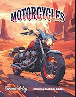 Motorcycles Coloring Book for Adults