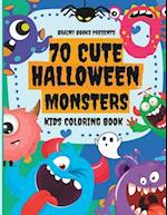 Cute Halloween Monster Coloring Book : A Spooky and Creative Way to Celebrate the Season 