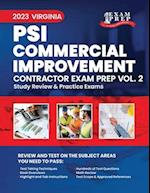 2023 Virginia PSI Commercial Improvement Contractor: Volume 2: Study Review & Practice Exams 