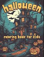 Halloween Coloring Book for Kids: Silly Spooky Halloween Themed Coloring Book for Kids Ages 6-12 