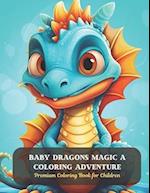 Baby Dragons Magic A Coloring Adventure: Premium Coloring Book for Children 