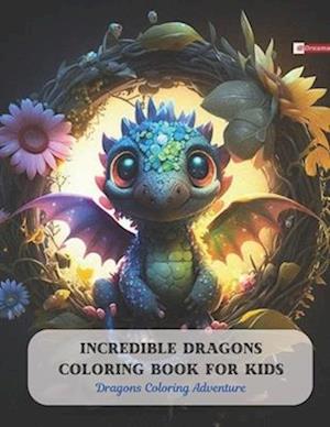 Incredible Dragons Coloring Book for Kids: Dragons Coloring Adventure