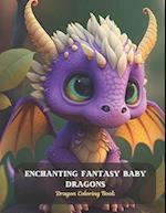 Enchanting Fantasy Baby Dragons: Dragon Coloring Book 