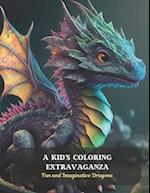 A Kid's Coloring Extravaganza: Fun and Imaginative Dragons 