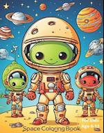 Space Coloring Book: A large number of drawings are included, from simple to slightly elaborate. 