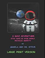 A Navi Adventure Stay Safe in Your World Bicycle Safety - LARGE PRINT VERSION 