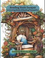 Reading Nook Escapes: A Coloring Book of Reading Tranquility 