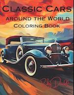 Classic Cars Around the World Coloring Book