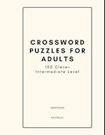 Crossword Puzzles for Adults, Intermediate Level 
