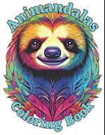 Animandalas: Relaxing Mandala Coloring Book featuring Zoo Animals 