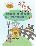 Colorful Beginnings: First Coloring Book for Toddlers (Kids Ages 2-4, 3-5) 