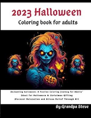 2023 Halloween coloring book for adults