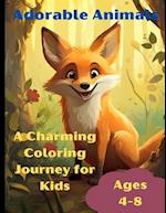 Adorable Animals: A Charming Coloring Book for Kids 