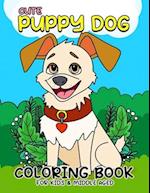 Cute Puppy Dog coloring book for kids & middle aged: Paws and Play Delightful Cute Puppy 