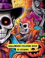 Happy Halloween Coloring Book: 20 Designs 
