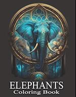 Elephants Coloring Book