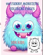 100 Funny monsters Coloring pages 