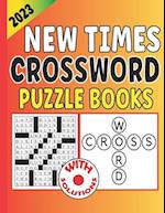 2023 New Times Crossword Puzzle Books: Penny press medium crossword puzzles book for senior & adults 