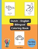 Dutch - English Bilingual Coloring Book for Kids Ages 3 - 6