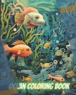 Ocean Scene Coloring Book 