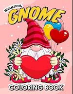 Whimsical gnome coloring book