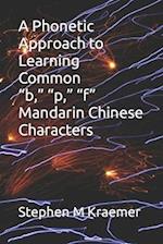 A Phonetic Approach to Learning Common "b," "p," "f" Mandarin Chinese Characters 