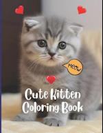 Cute Kitten Coloring Book for Kids 