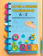 Letter & Number Tracing Book, A to Z Handwriting Pratice 
