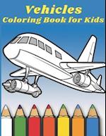 Vehicles Coloring Book for Kids 