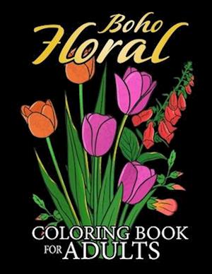 Boho Floral coloring book for adults