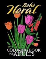 Boho Floral coloring book for adults