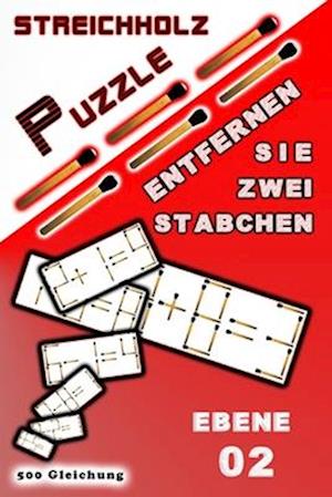 Streichholz Puzzle Entfernen Sie zwei Stäbchen