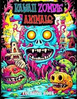 Kawaii Zombie Animals Coloring Book