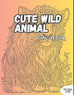 Cute Wild Cubs Coloring Book: Cute, Beautiful 50 Illustrations For Kids 5-12 Years 