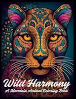 Wild Harmony: A Mandala Animal Coloring Book 100 Images 